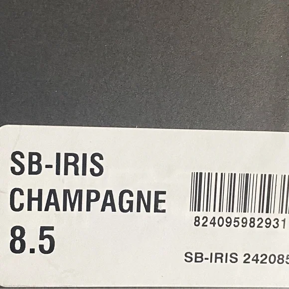 Betsey Johnson Iris Champagne Rhinestone Ankle Strap Stiletto Heels Pumps New - Picture 12 of 14